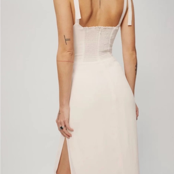 Reformation Bessie White Dress sz 6 - Picture 2 of 7